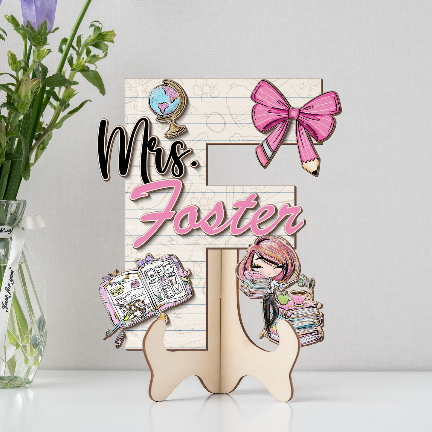 Teacher Letter Sign Letter Mrs F