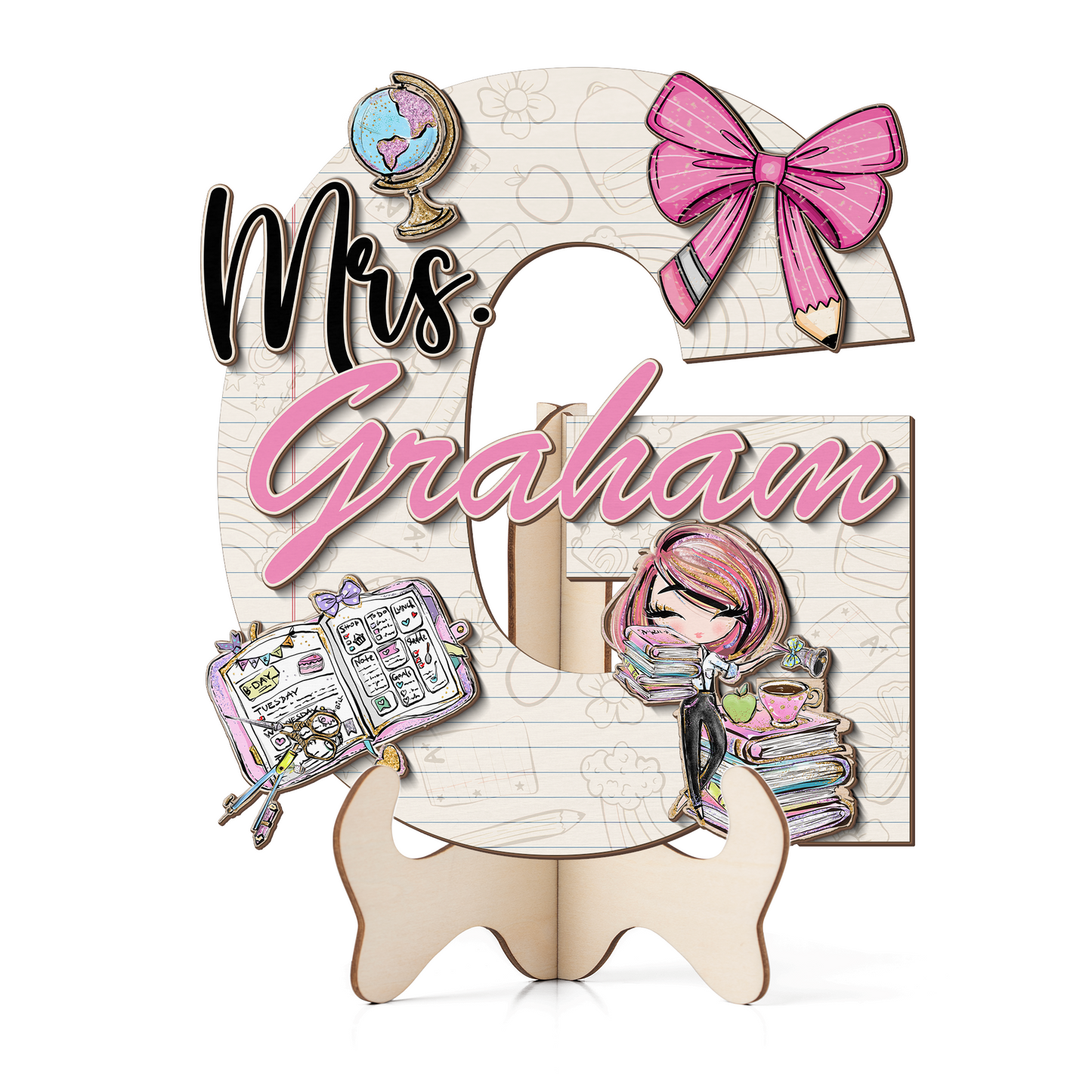 Teacher Letter Sign Letter Mrs G