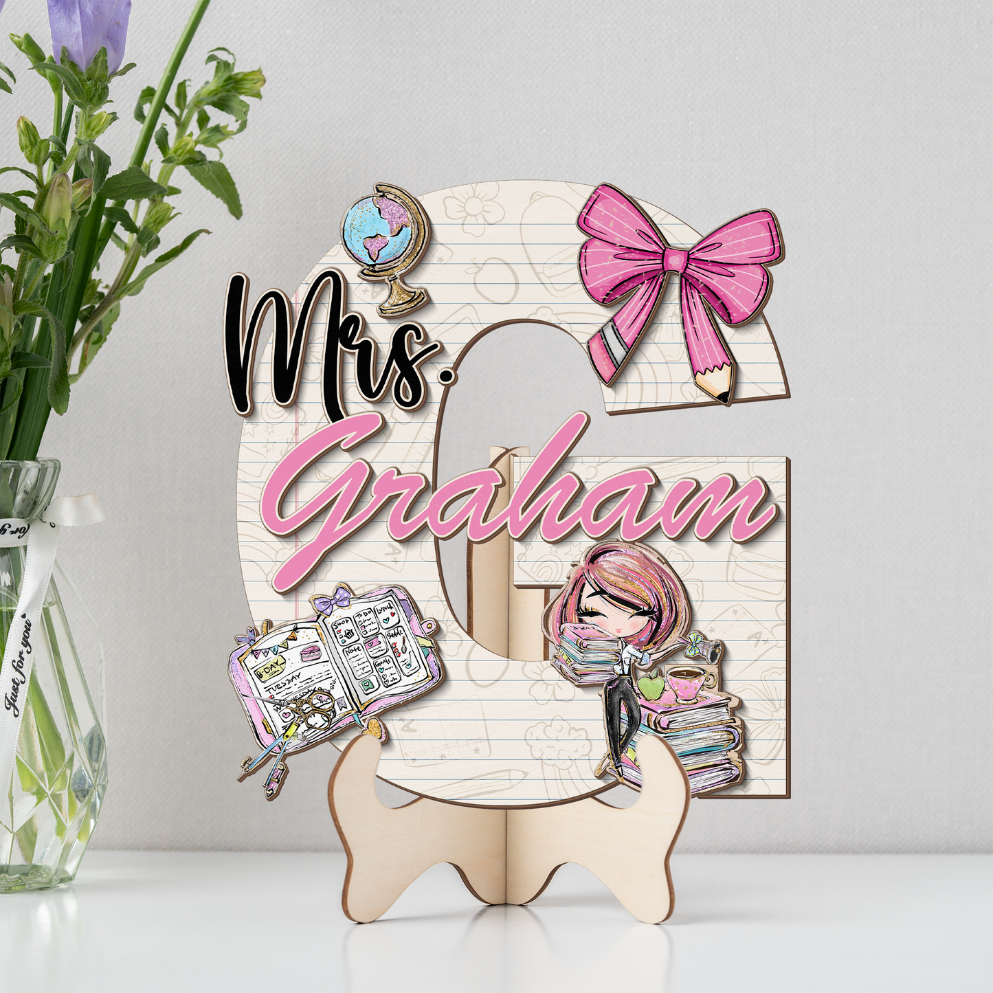 Teacher Letter Sign Letter Mrs G