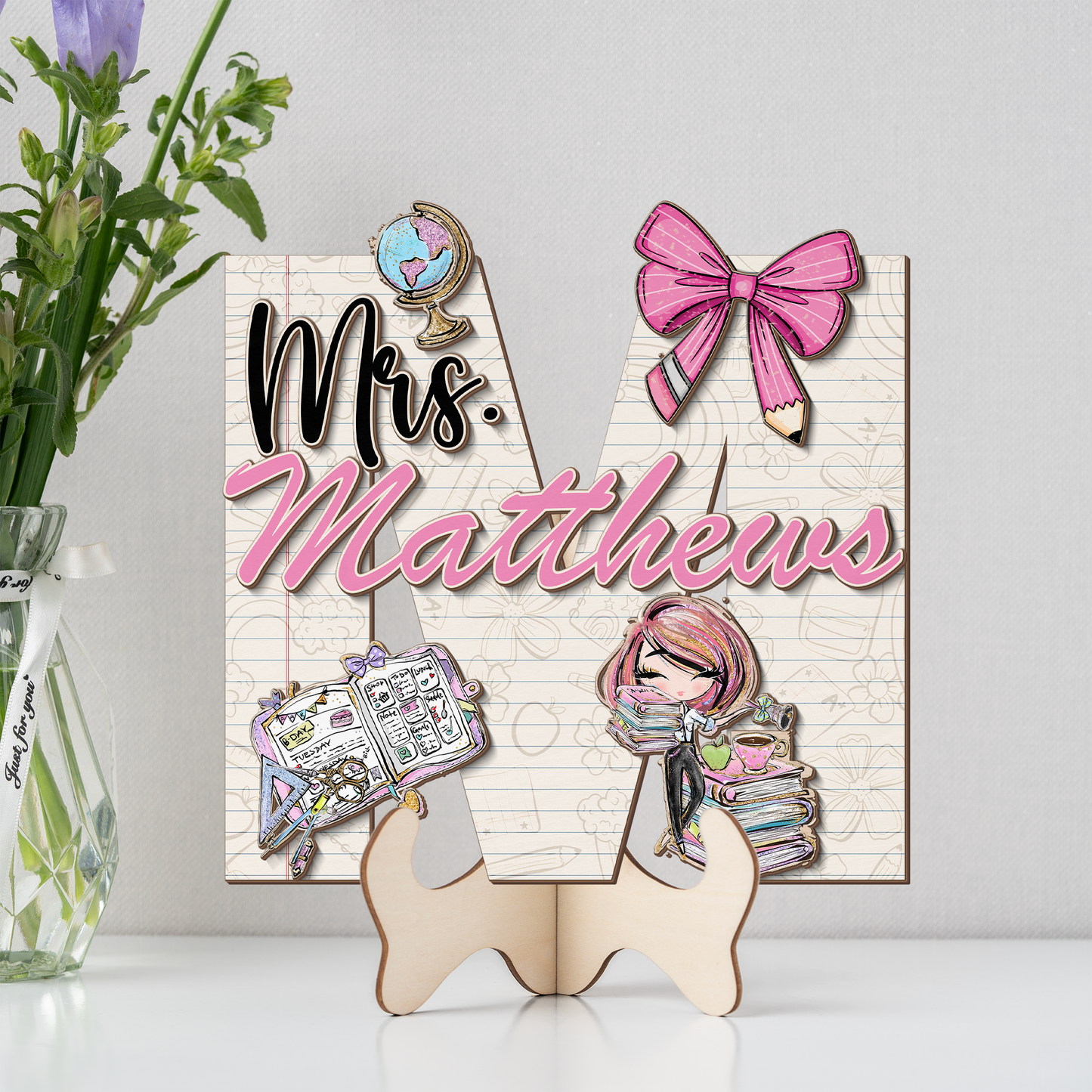 Teacher Letter Sign Letter Mrs M
