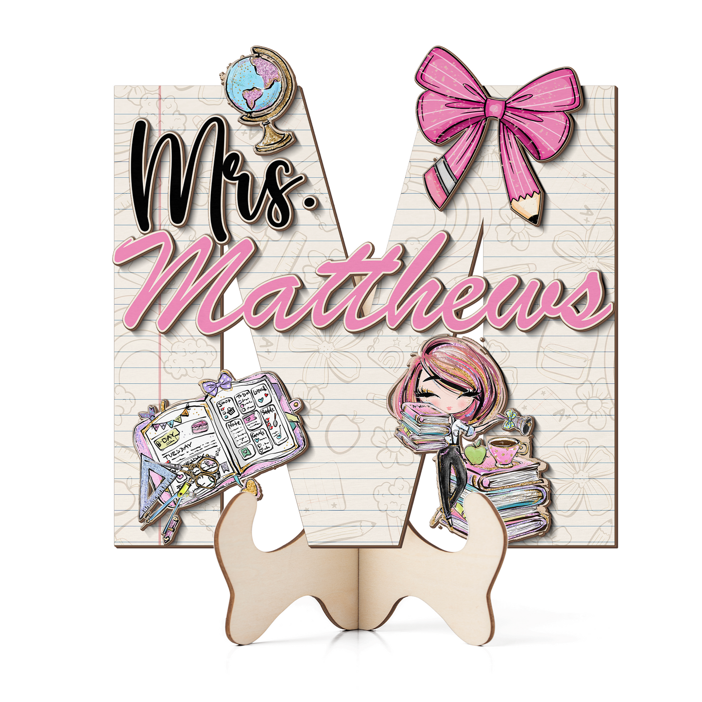 Teacher Letter Sign Letter Mrs M