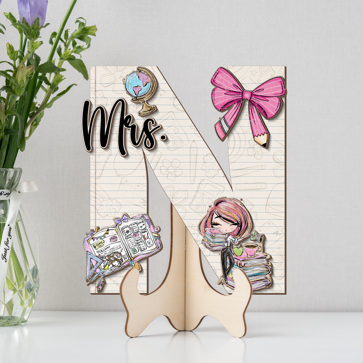 Teacher Letter Sign Letter Mrs N