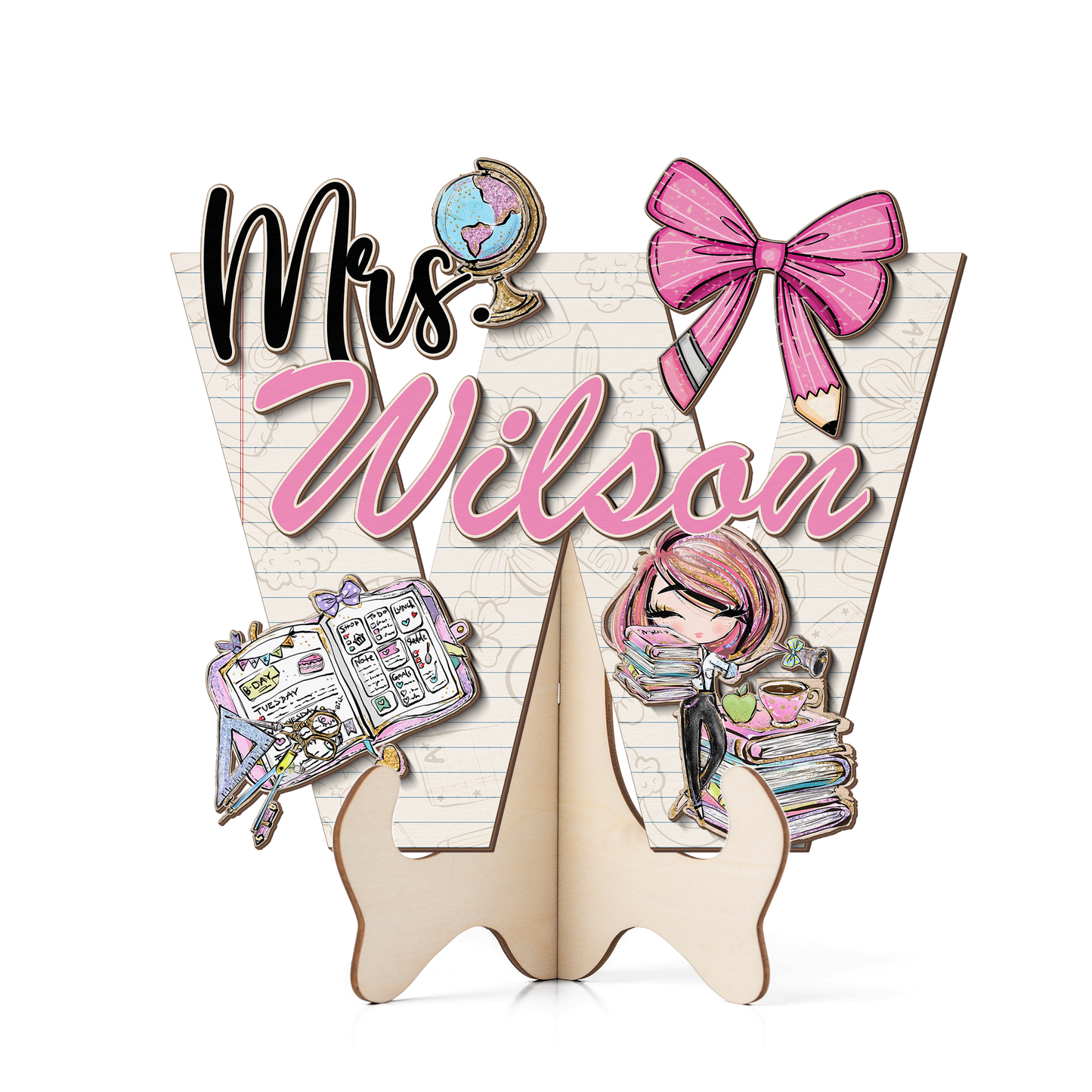 Teacher Letter Sign Letter Mrs W