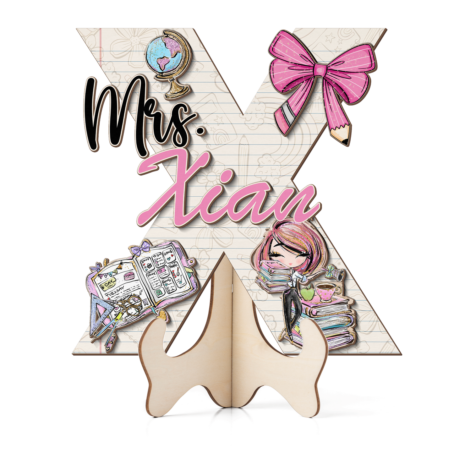 Teacher Letter Sign Letter Mrs X