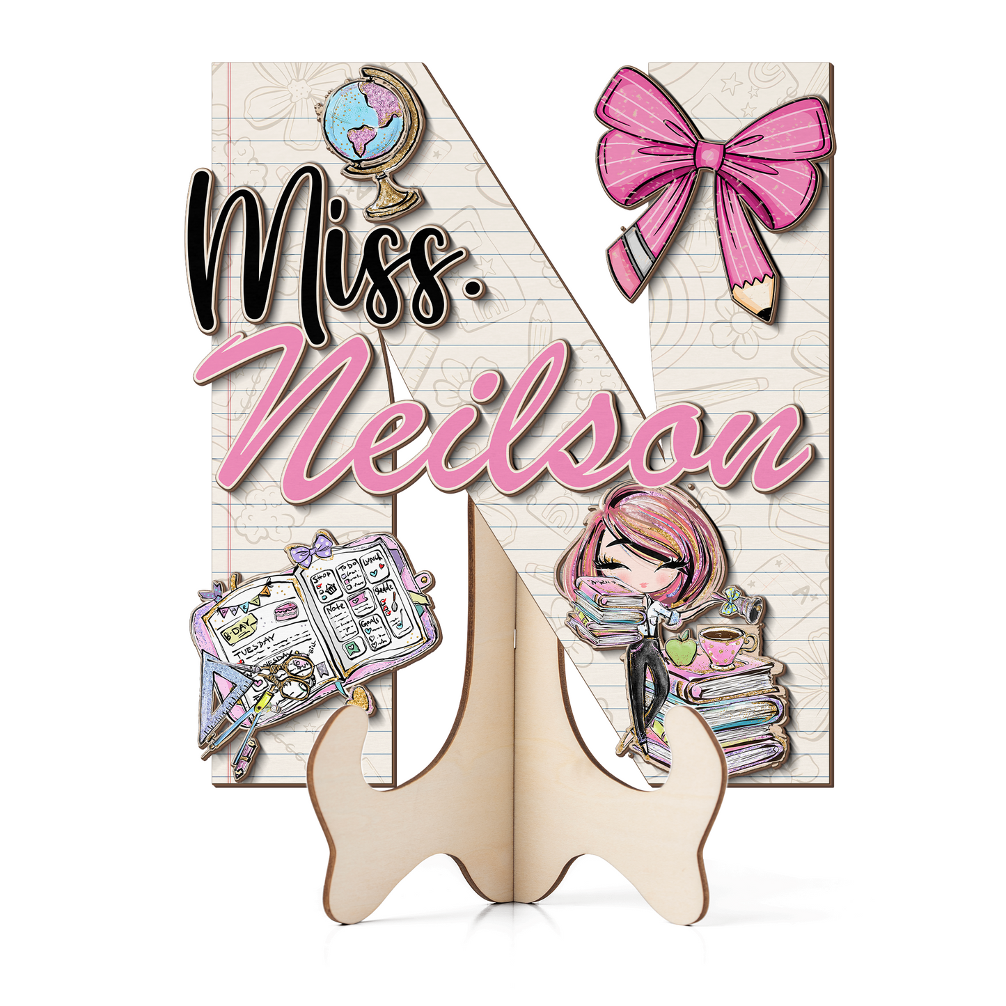 Teacher Letter Sign Letter Miss N
