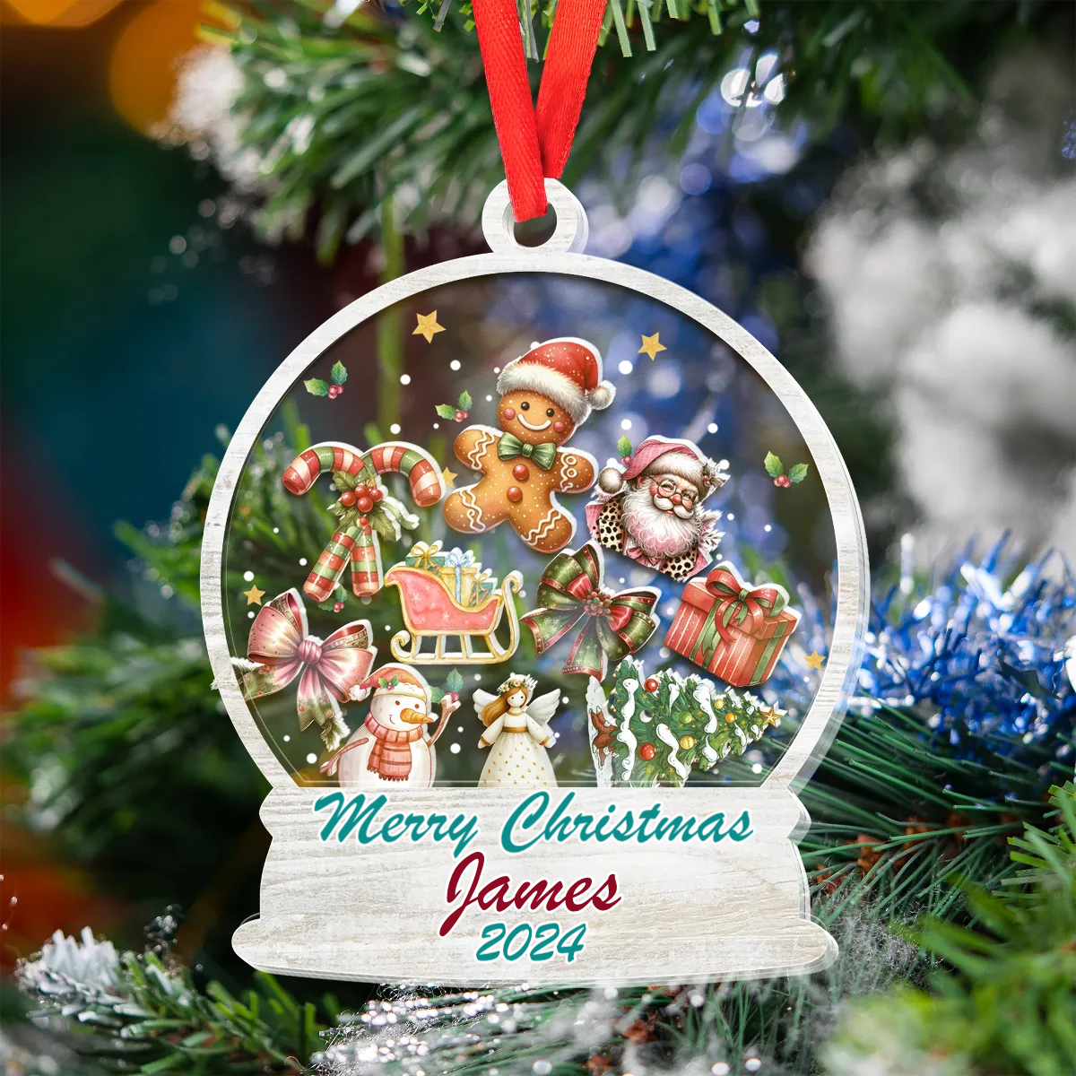 Shaker Ornament Personalised Christmas Ornament