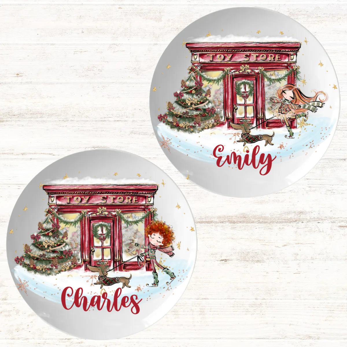 Personalised Toy Shop Christmas Dinner Plate