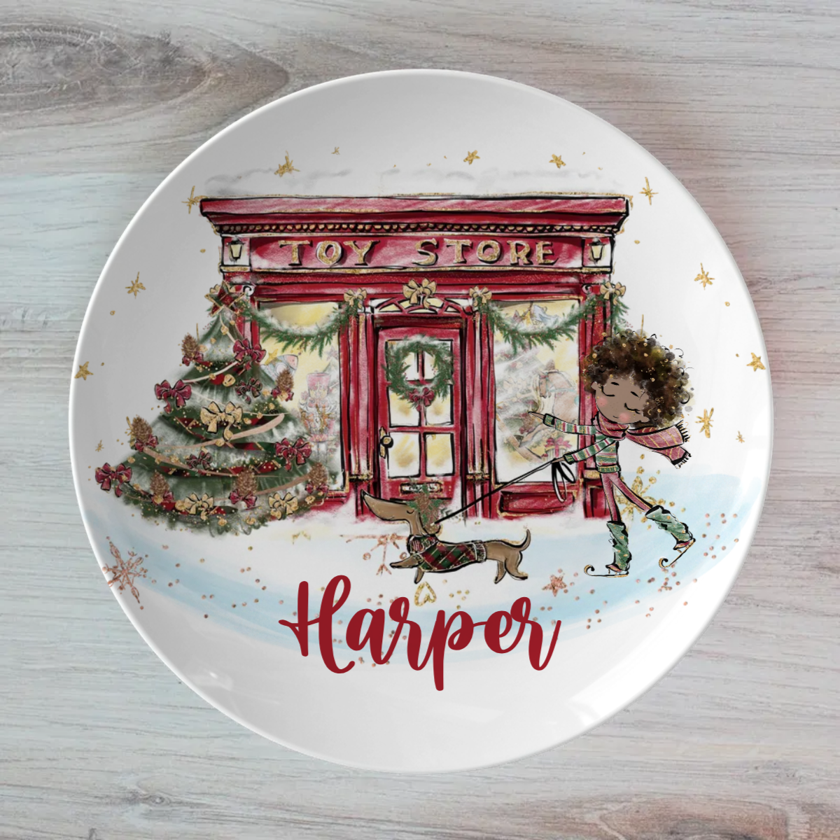 Personalised Toy Shop Christmas Dinner Plate