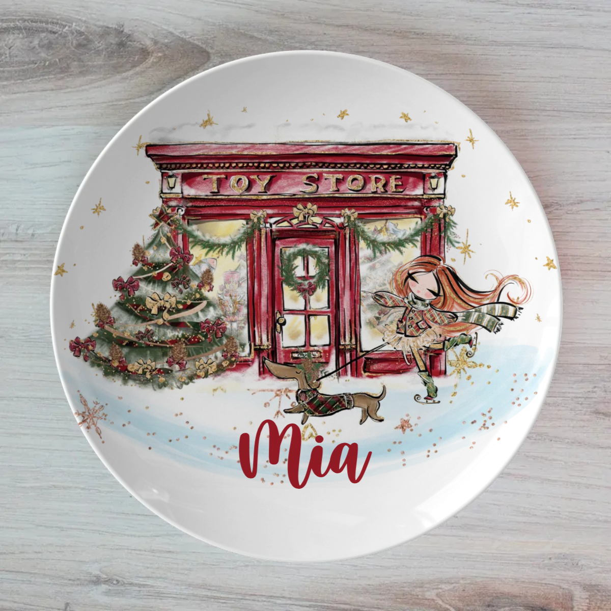 Personalised Toy Shop Christmas Dinner Plate