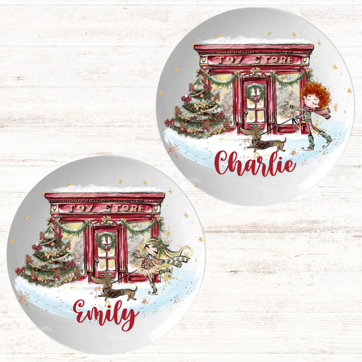 Personalised Toy Shop Christmas Dinner Plate