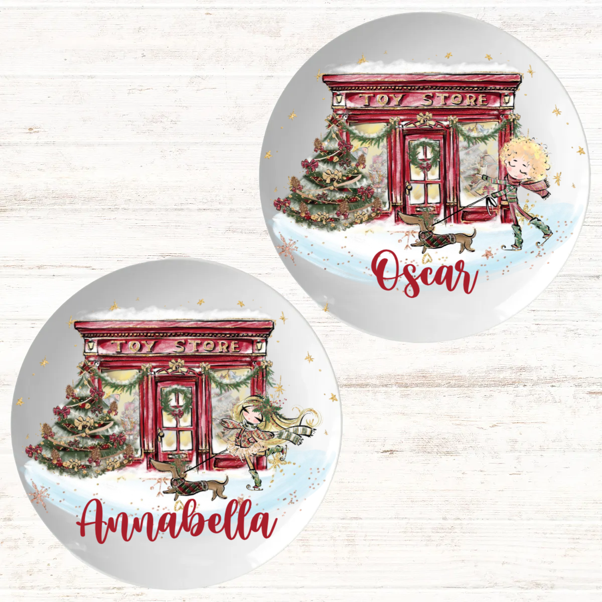 Personalised Toy Shop Christmas Dinner Plate