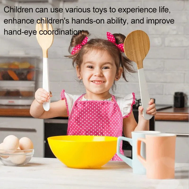 Kids Cooking Baking Set Chef Set, Includes Apron for Girls, Chef Hat, Mitt & Utensil Gifts for 3-10 Year Old Kids 11PCS