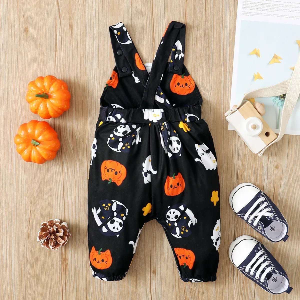 Halloween Costumes Baby Boys / Baby Girls Pumpkins Baby Clothes Suspender Jumpsuits Soft and Comfortable