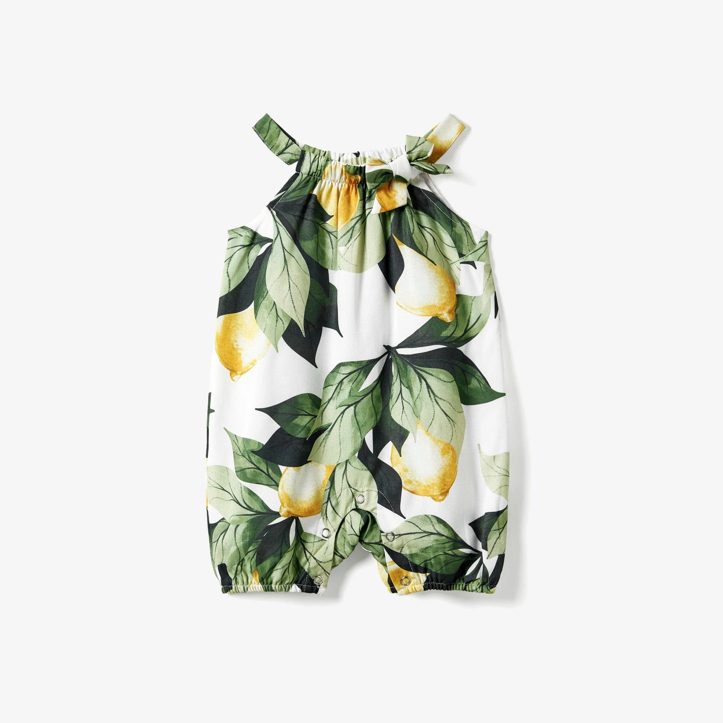 Family Matching T-Shirt and Floral Strap Button Up Dress with Pockets Sets Suitable for Summer Season