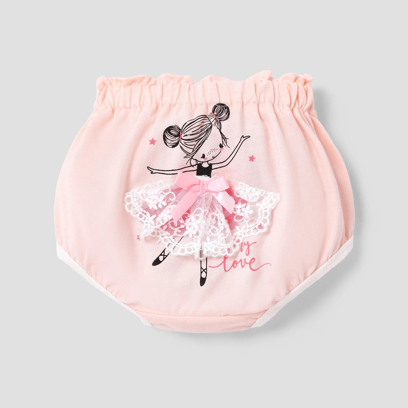 Girls' Sweet 3D Animal Pattern Underwear Set