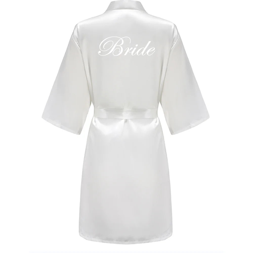 Bridesmaid Robes Women Bathrobe Letter Mother of the Bride Maid of Honor Get Ready Bridal Party Gifts Dressing Gowns