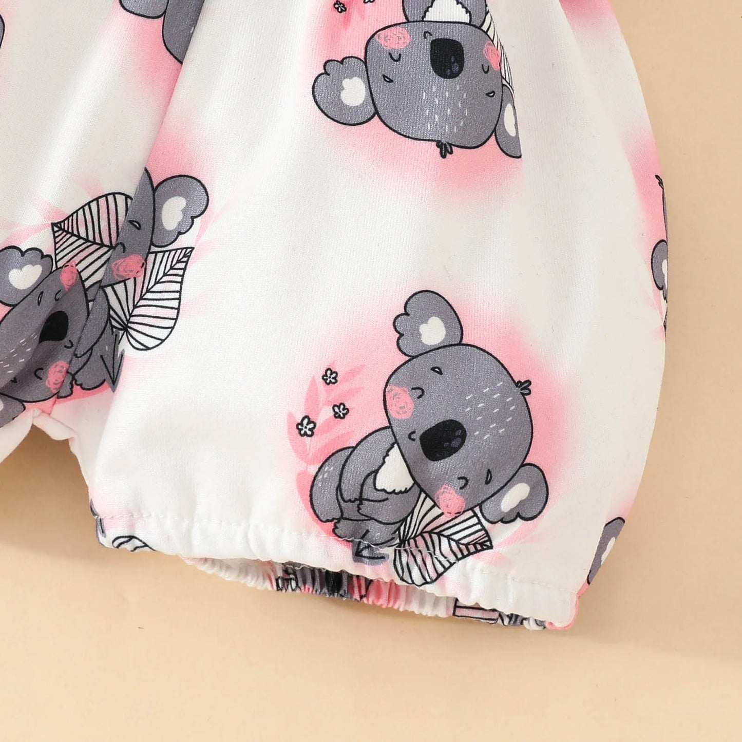 Newborn Baby Girls Clothes Set Cartoon Animal Prints Short Sleeve Romper+Shorts +Headband Summer Lovely 3PCS Outfits 0-2Years