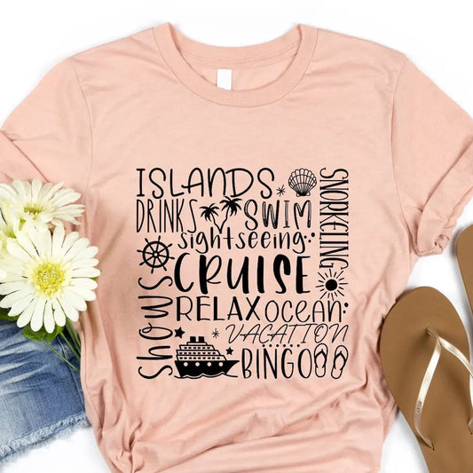 Islands Drinks Shows Ocean Vacation Svg Family Cruise Png Matching T shirt