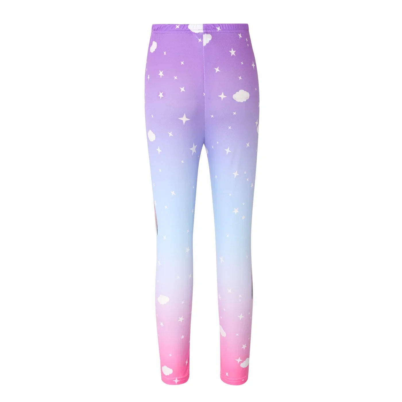 Kid Girl Unicorn Print  Elasticized Leggings Soft and Comfortable  Perfect for Outings and Daily Wear