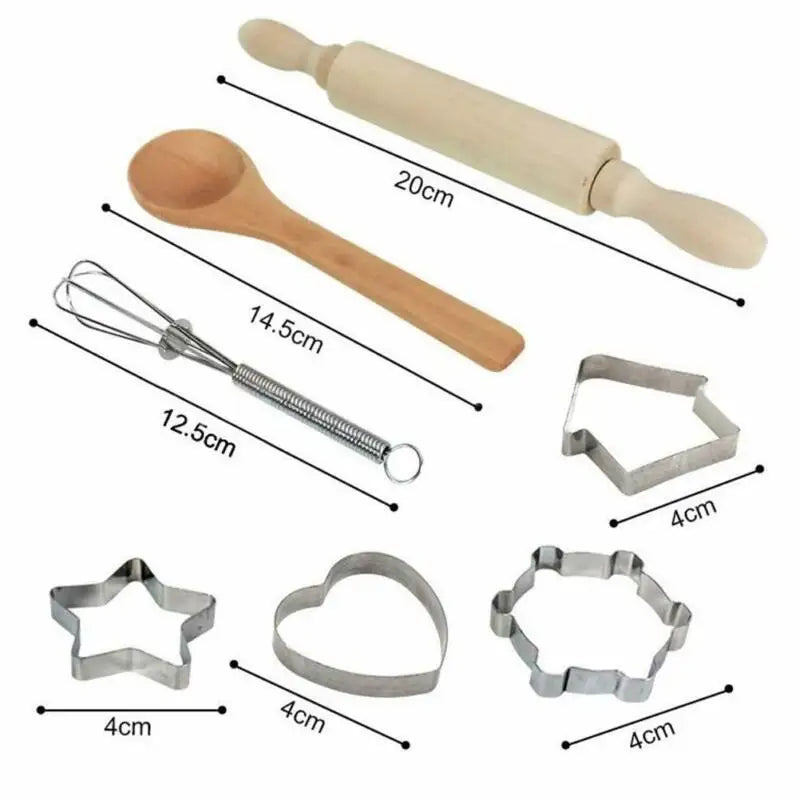 Kids Cooking Baking Set Chef Set, Includes Apron for Girls, Chef Hat, Mitt & Utensil Gifts for 3-10 Year Old Kids 11PCS