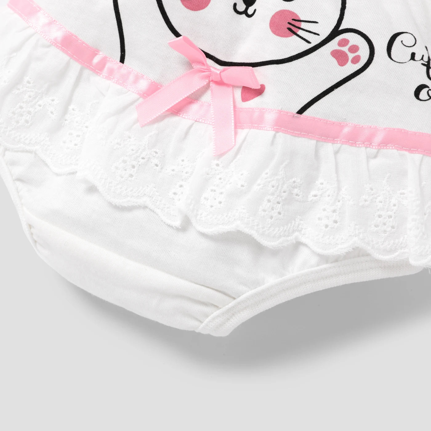 Girls' Sweet 3D Animal Pattern Underwear Set