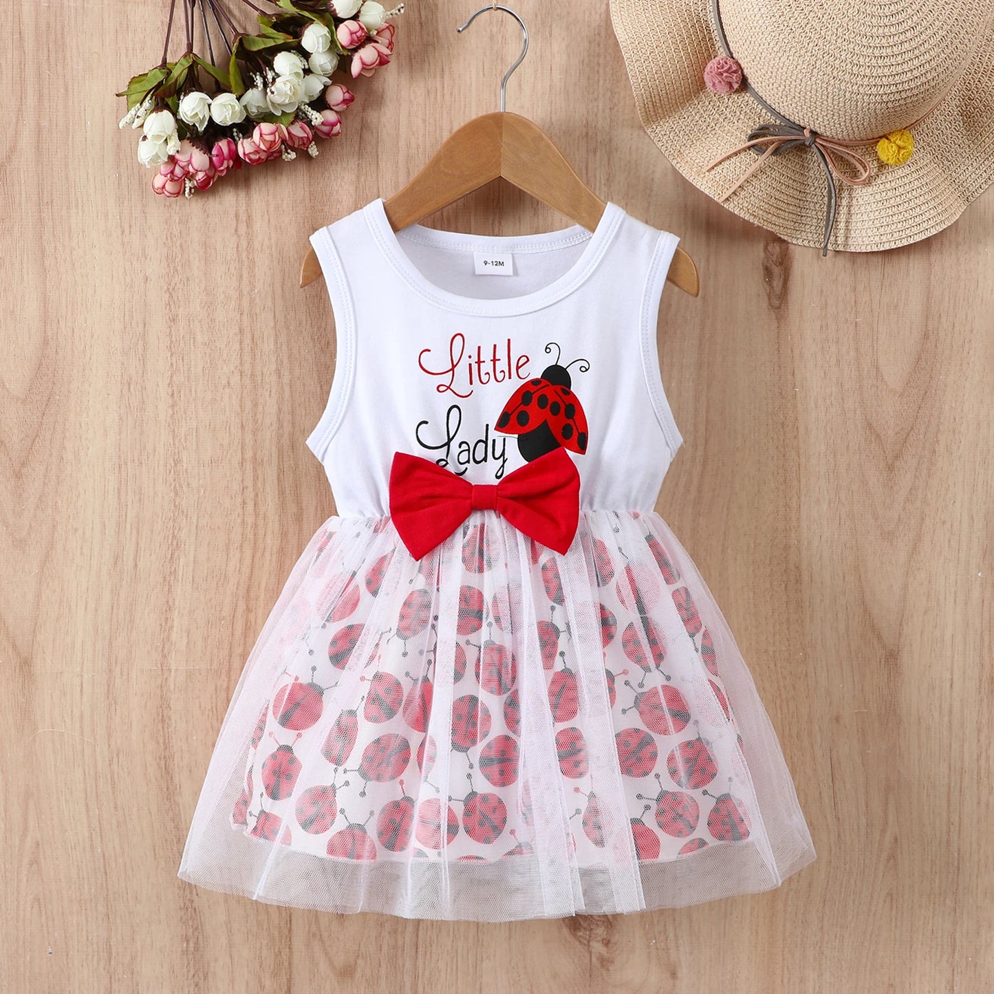 Adorable Summer Dress for Baby Girls: Cartoon Mesh Skirt for a Casual Look Infant Newborn Comfortable Clothes 0-24M