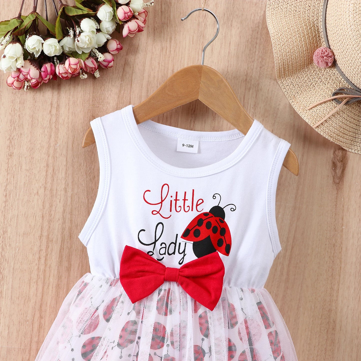 Adorable Summer Dress for Baby Girls: Cartoon Mesh Skirt for a Casual Look Infant Newborn Comfortable Clothes 0-24M