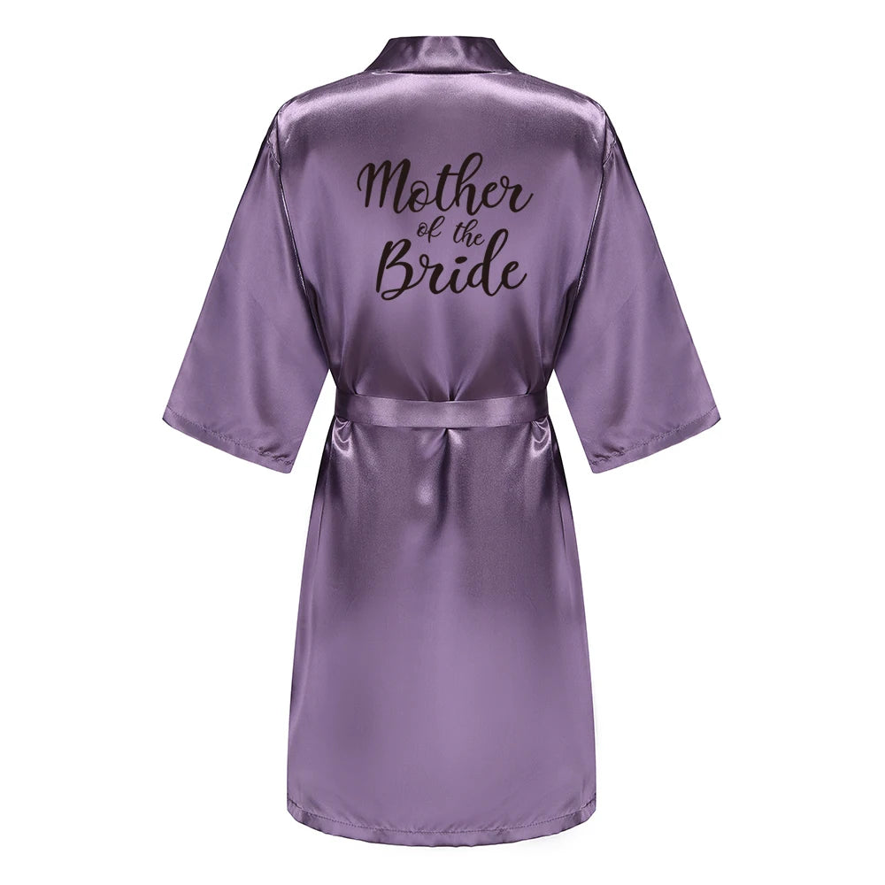 Team Bride Kimono Satin Women Bathrobe Wedding Sister Mother of the Bride Groom Bridesmaid Robes