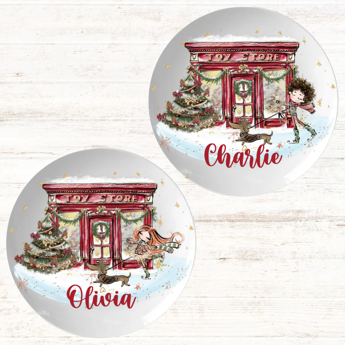 Personalised Toy Shop Christmas Dinner Plate