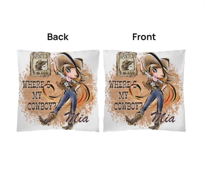 Where's My Cowboy Personalised Classic Pillow