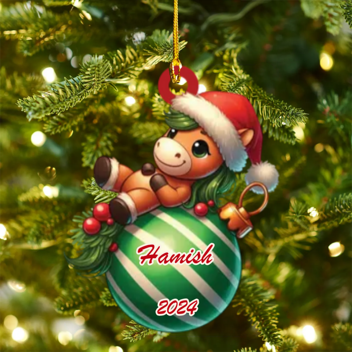 Personalised Animal Bauble Ornaments