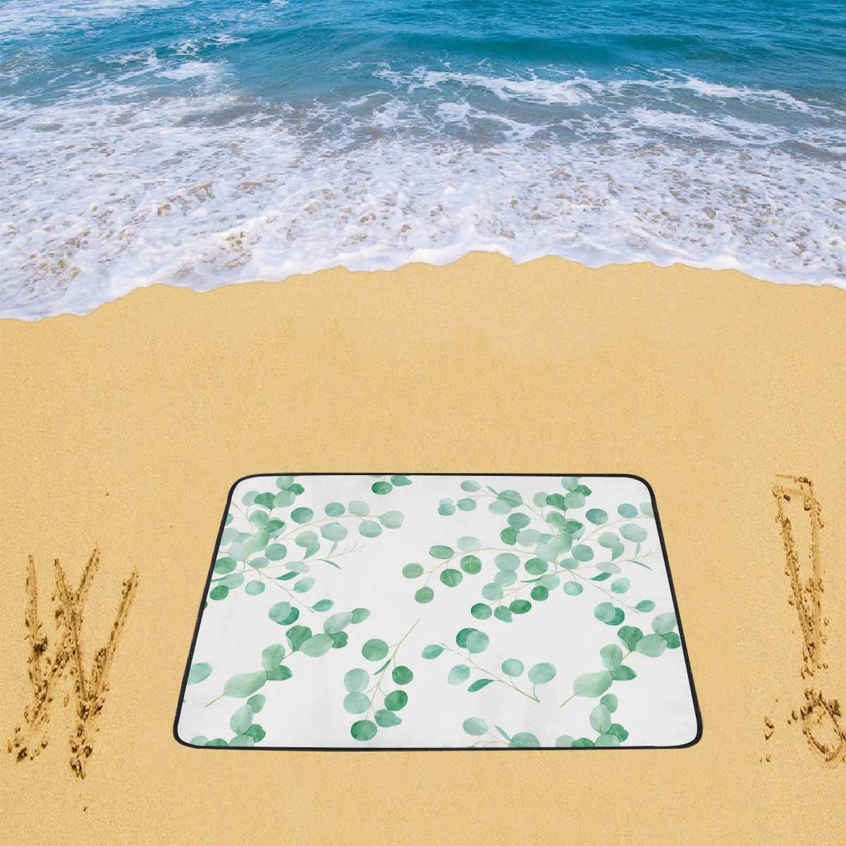 Australian Eucalyptus Leaves  Beach Mats 78"x 60"