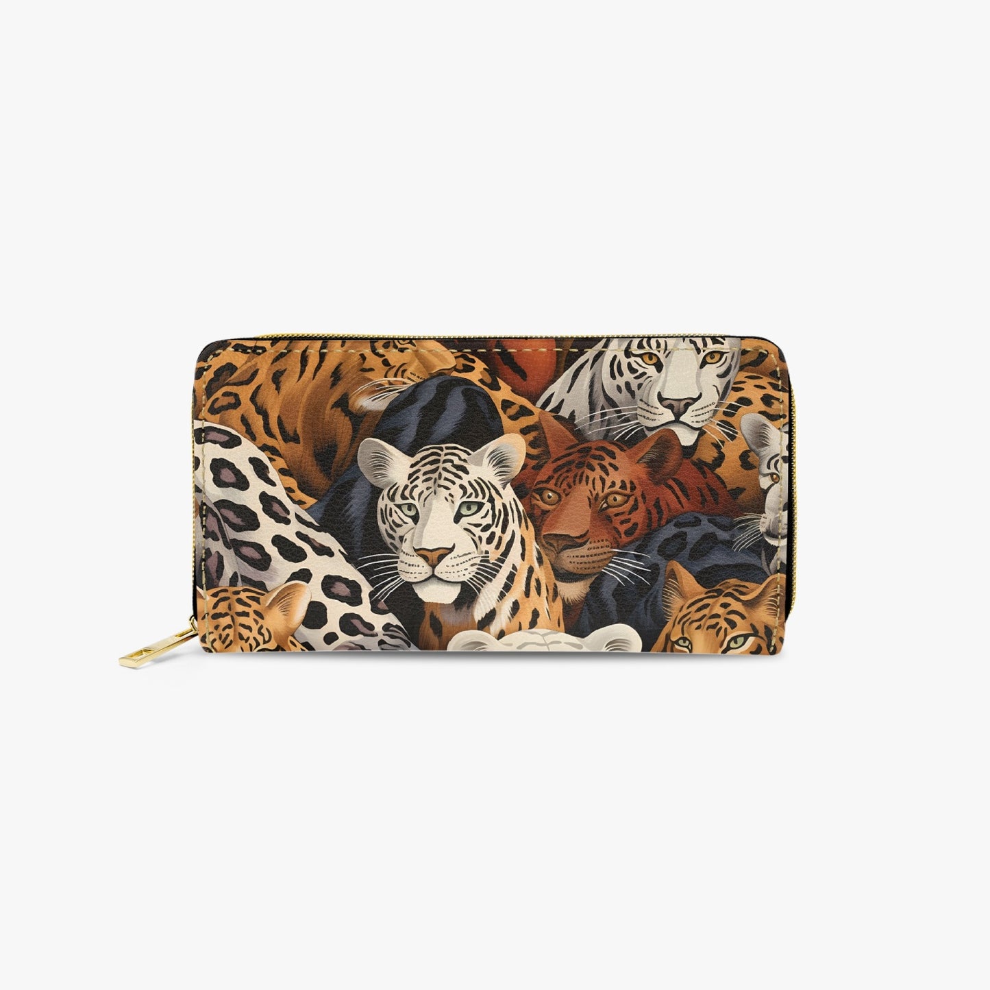 Long Type Zipper Purse - Leopard