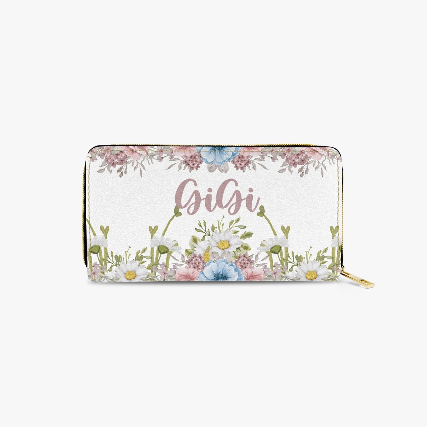 Long Type Zipper Purse, Floral, GiGi, awd-1370