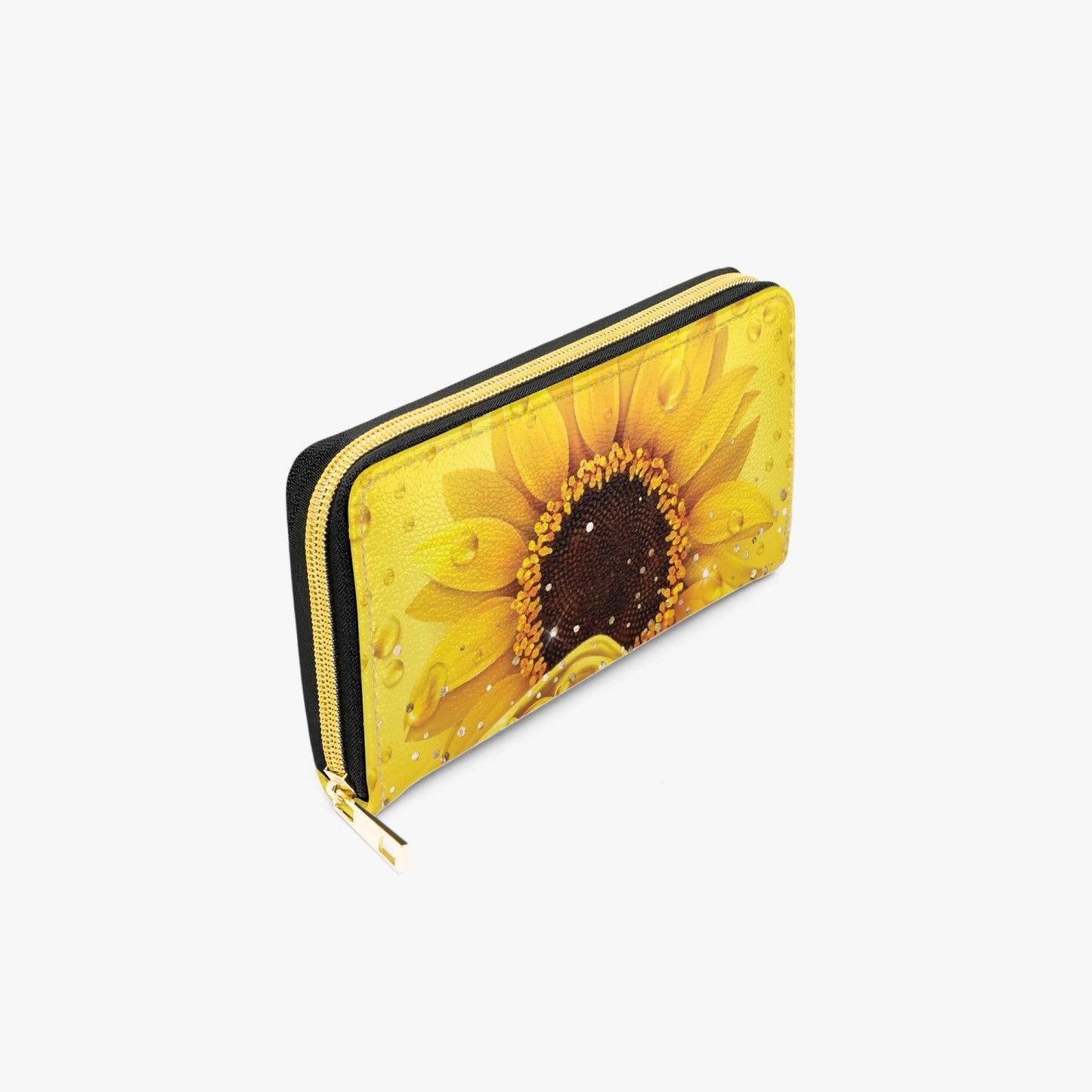 Long Type Zipper Purse, Sunflower, awd-1354