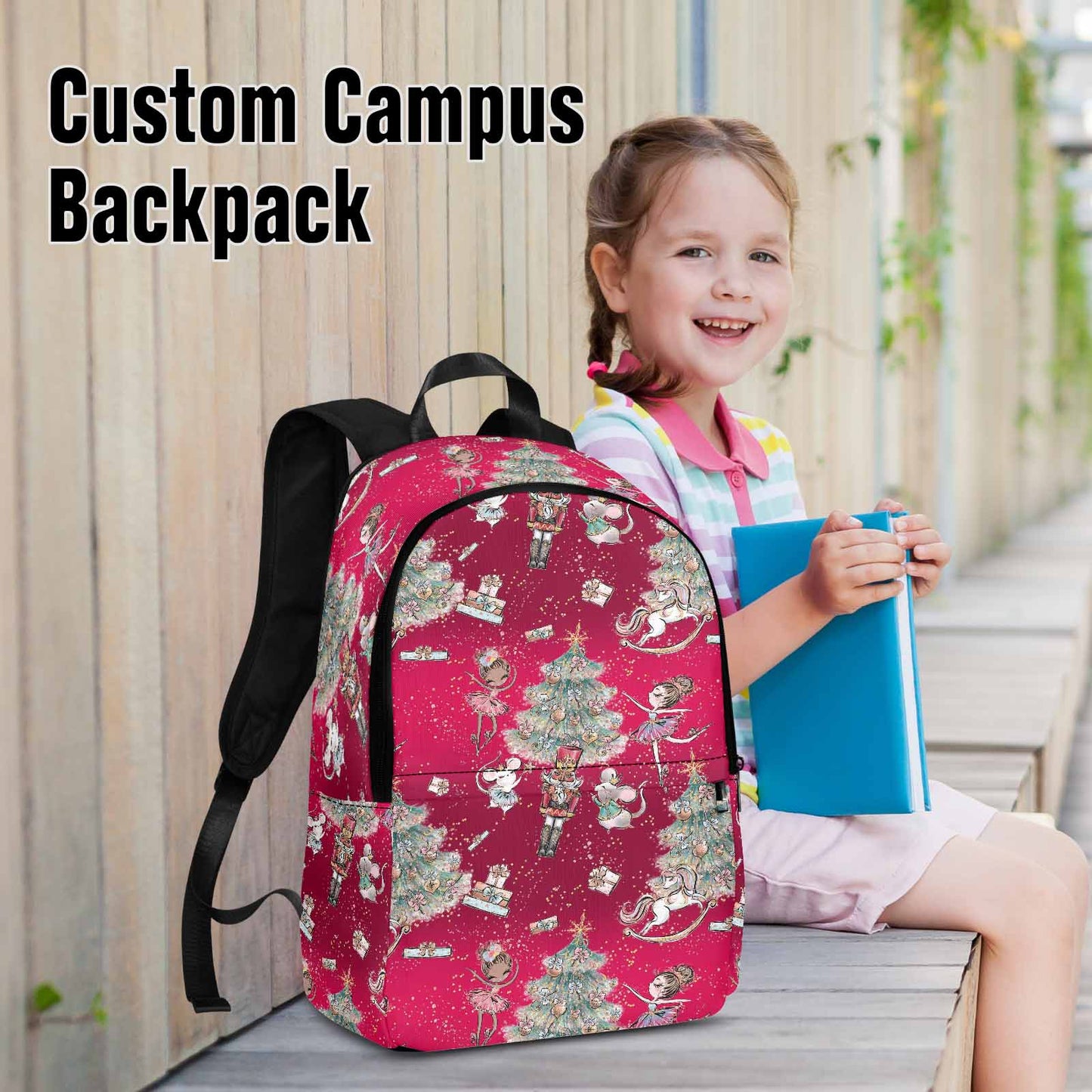 Red Christmas  GP3-Adult Casual Backpack