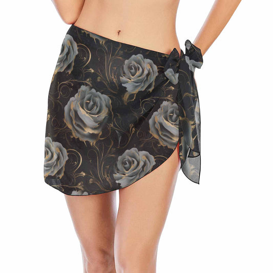 Black roses  Women's Beach Sarong Wrap