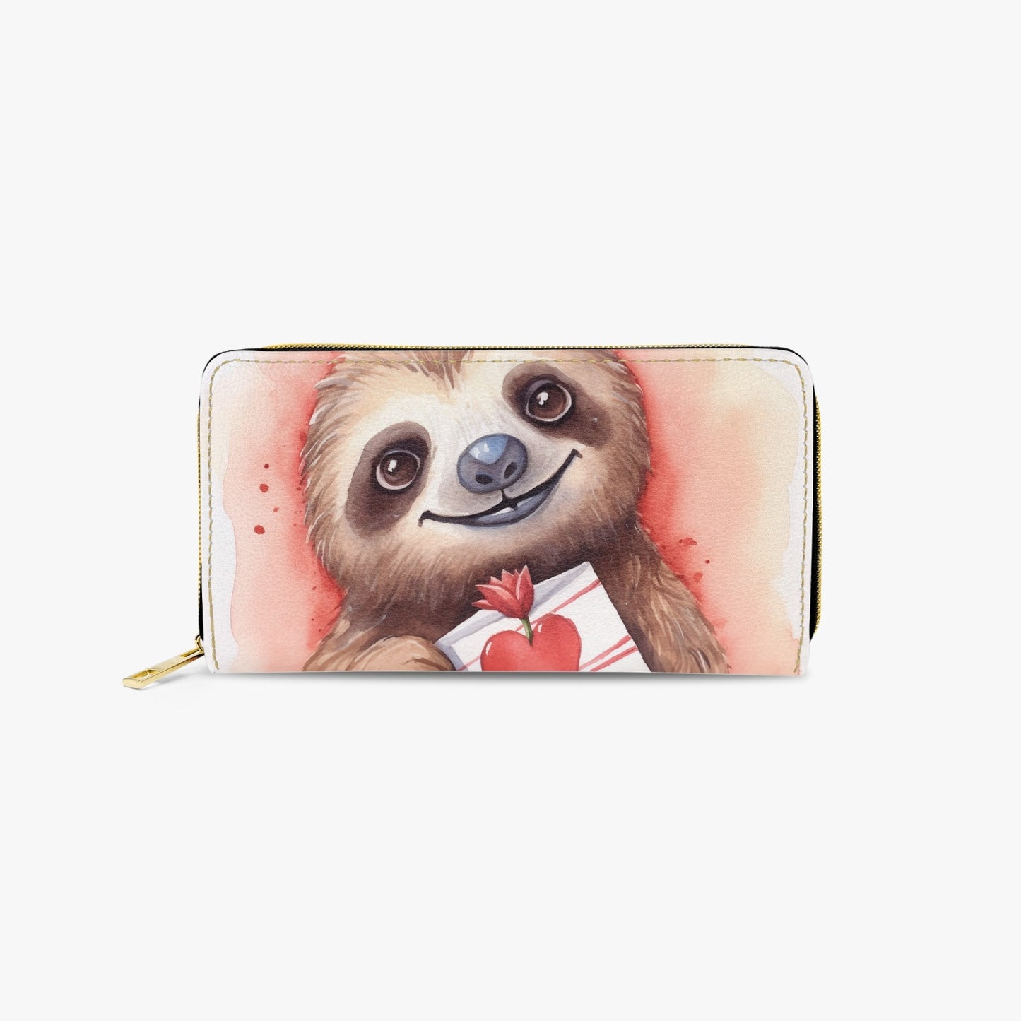 Long Type Zipper Purse - Sloth