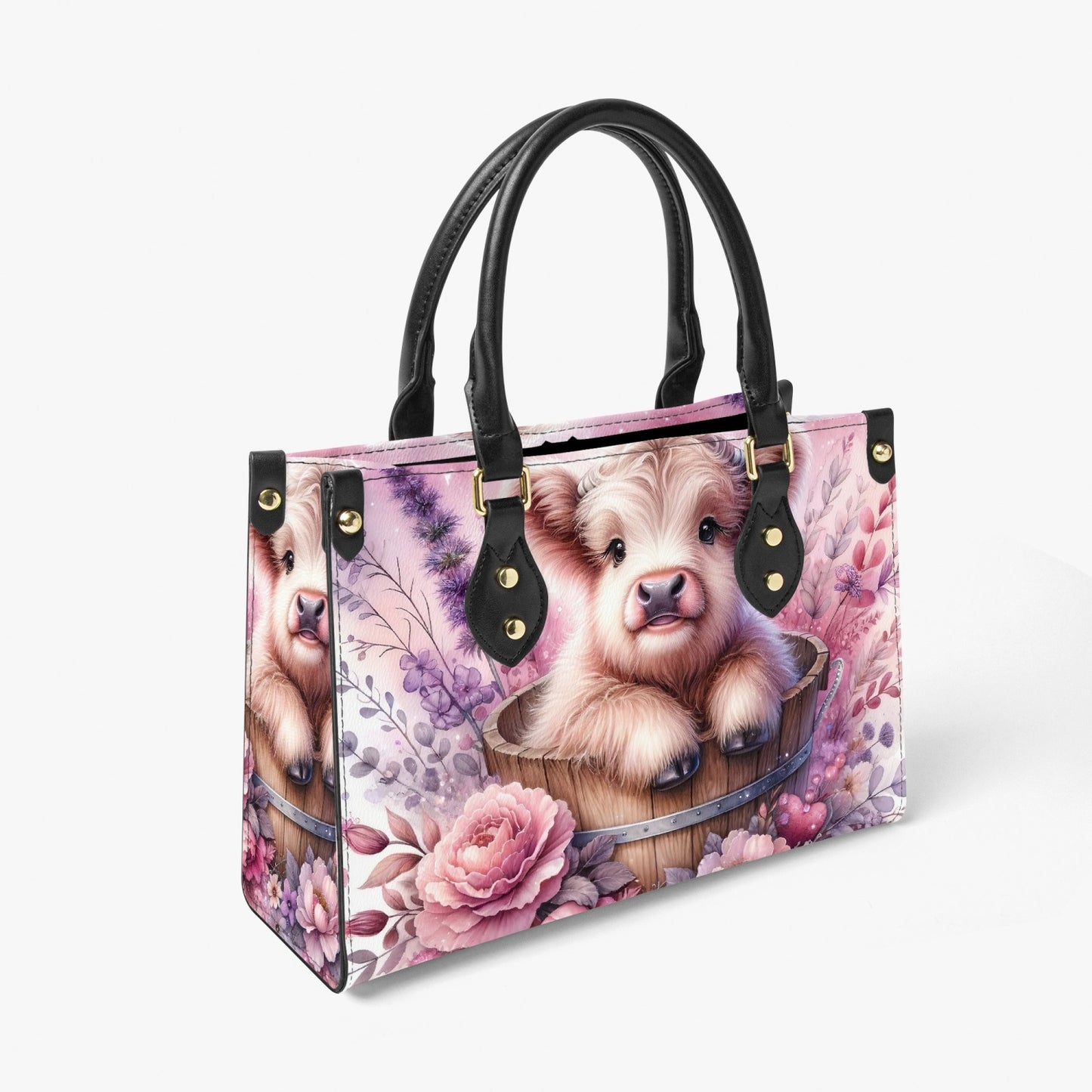 Women's Tote Bag - Long Strap - Highland Cow