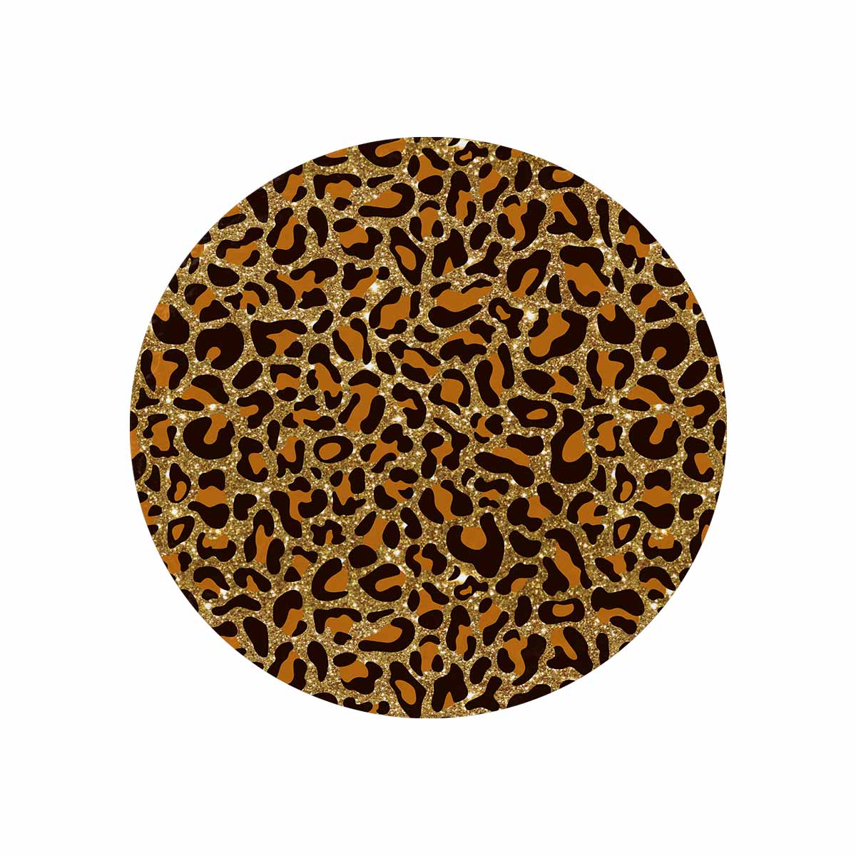 Animal print 5  Circular Micro Fleece Blanket 47"