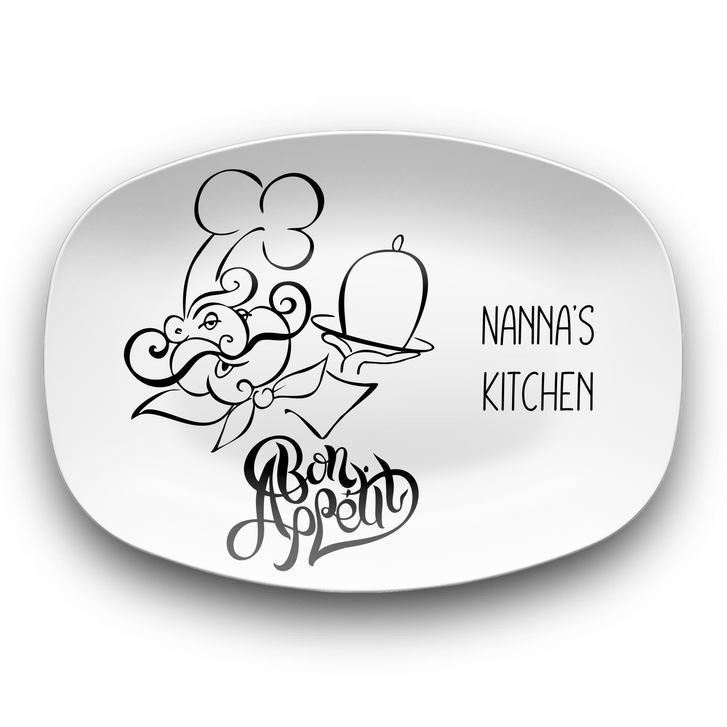 Bon Appetit Personalised Plate Bon Appetit Personalised Platter Chef Platter