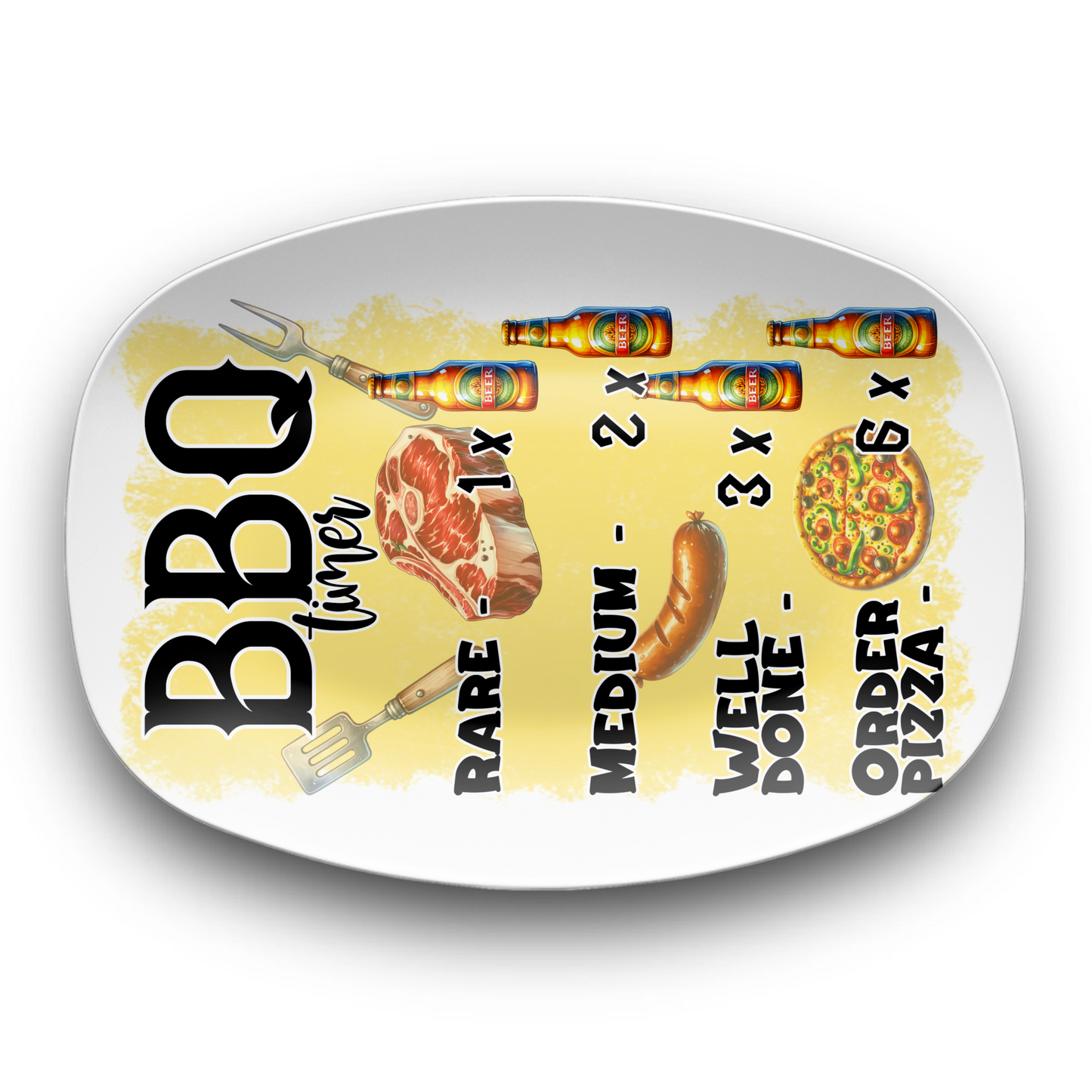 BBQ Timer 10" x 14" BBQ Platter