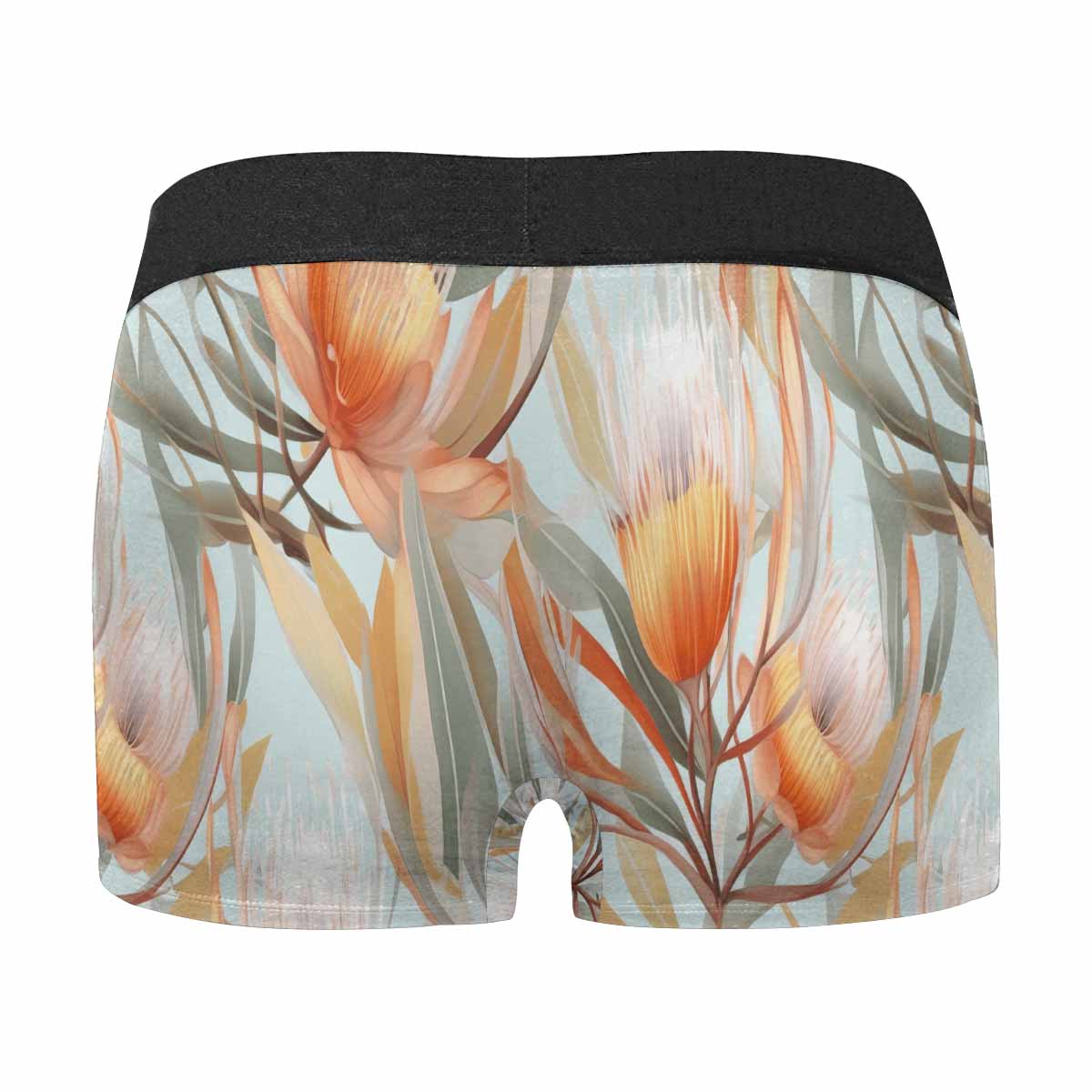 Australian Floral Green AUS Men's Boxer Briefs (Made In AUS)