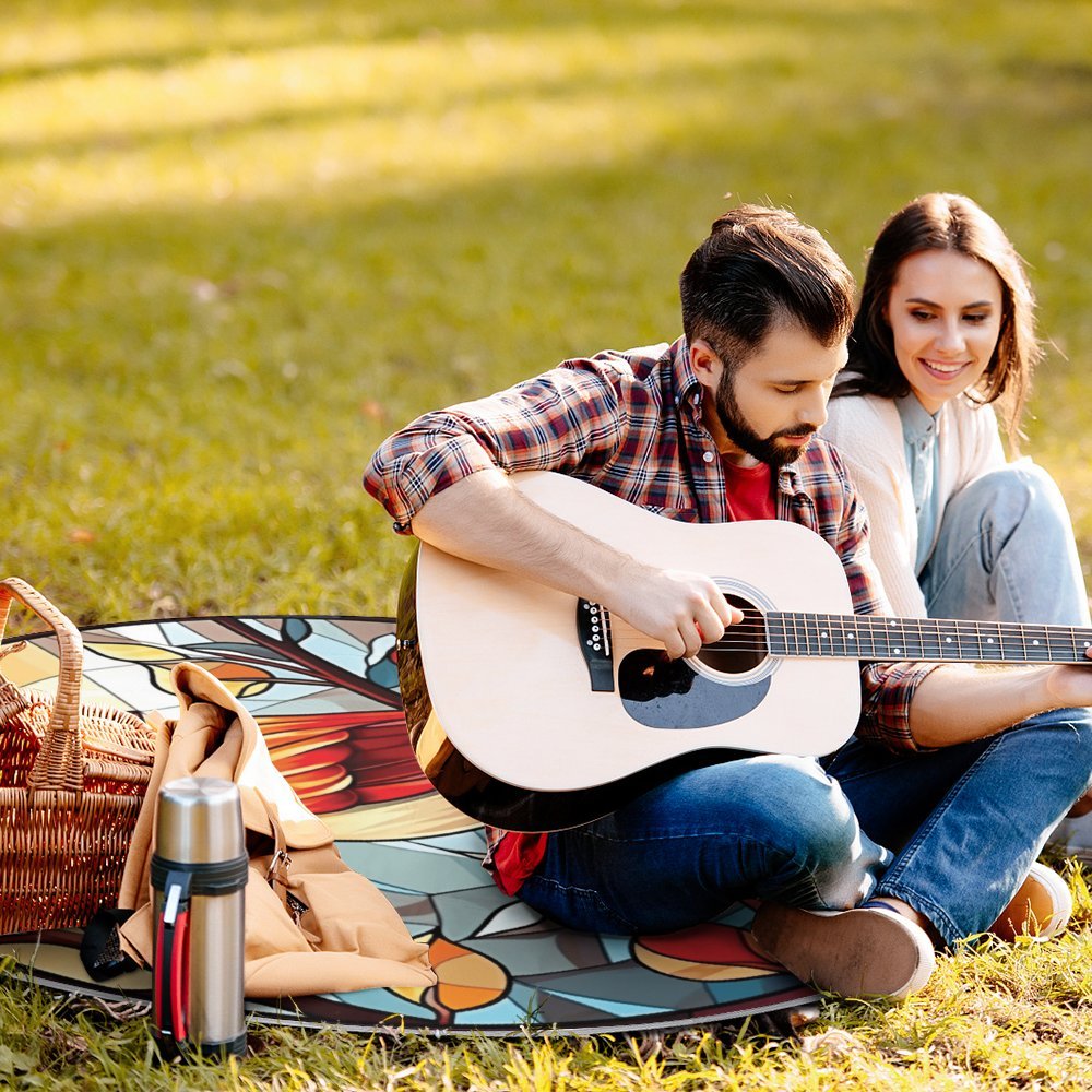 Round Picnic Mat Round outdoor picnic mat