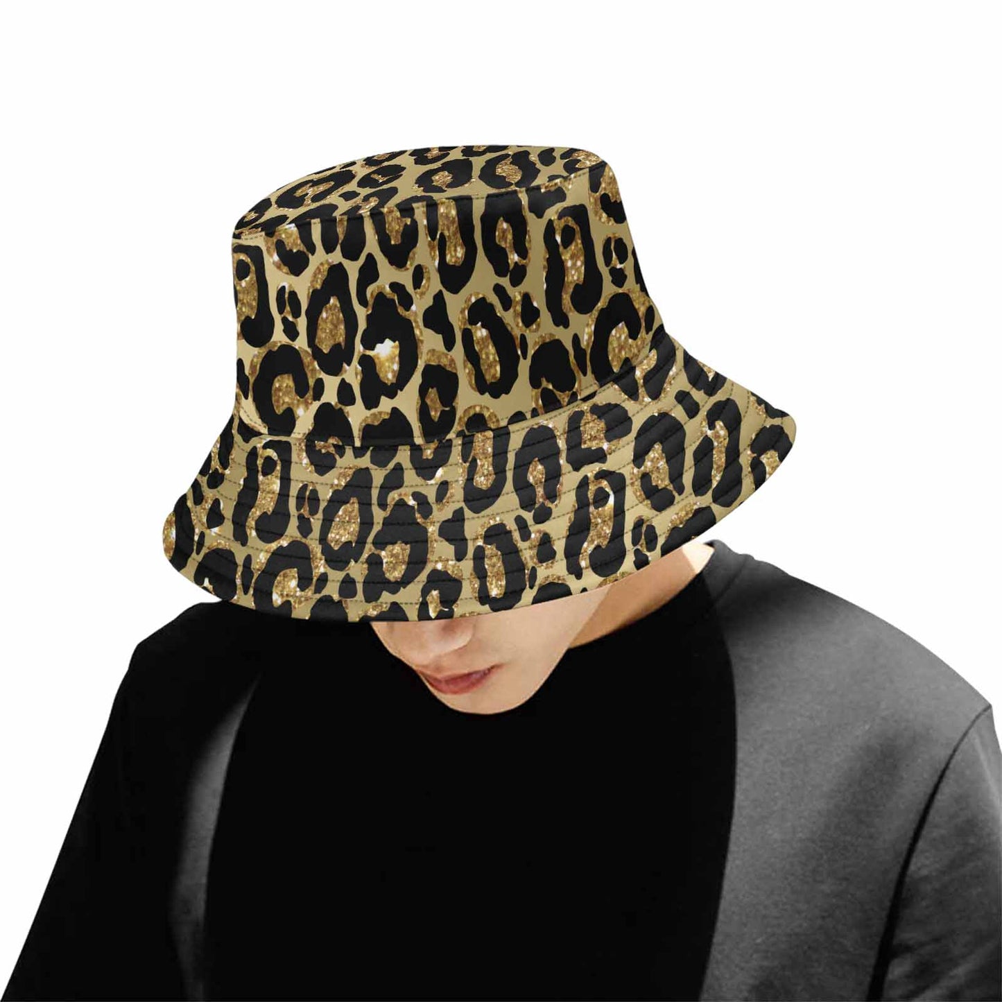 Animal print 4  Unisex Summer Single-Layer Bucket Hat