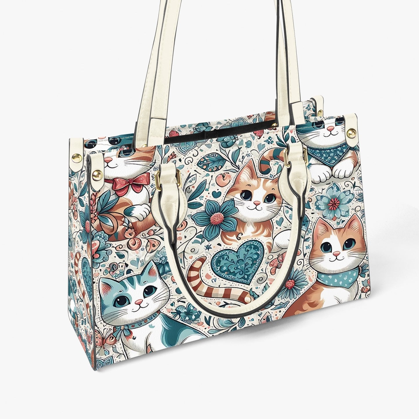 Women's Tote Bag - Long Strap - Cats