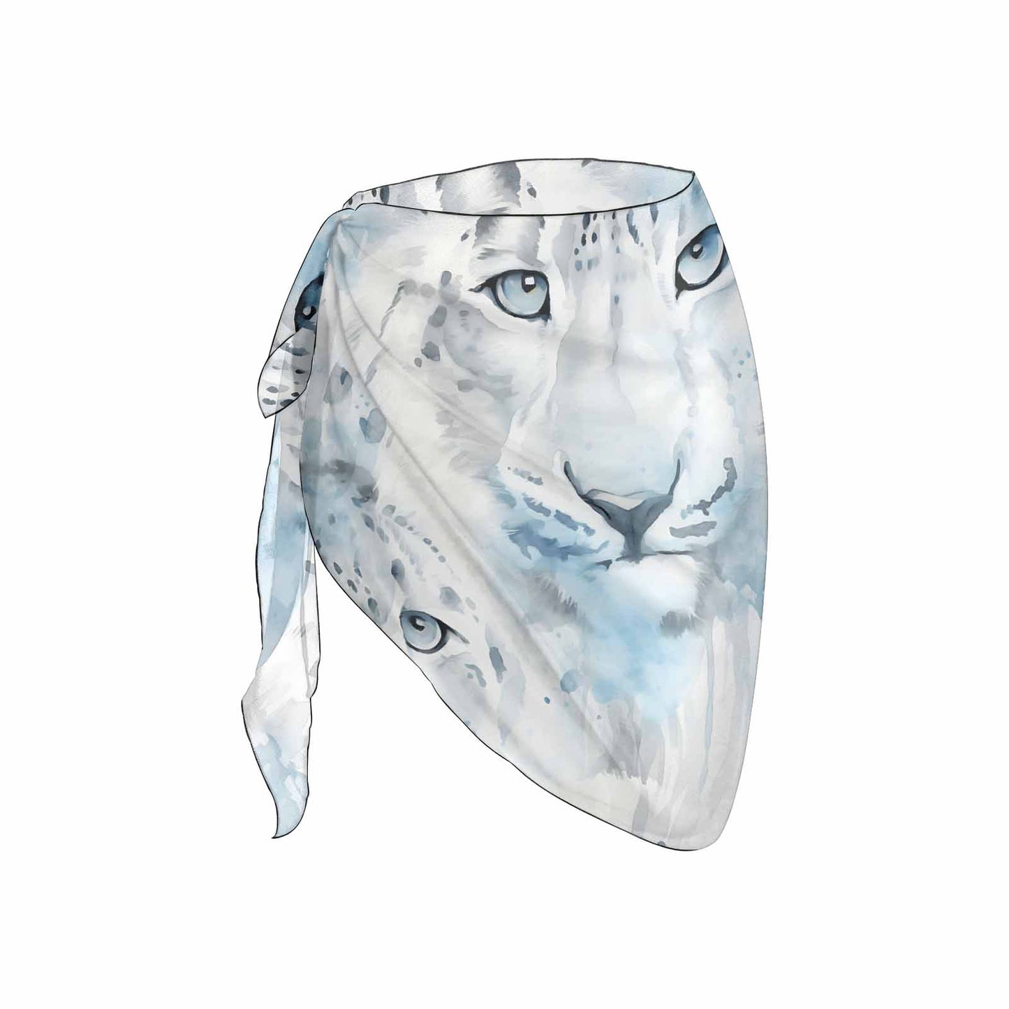 Snow Leopard  Women's Beach Sarong Wrap