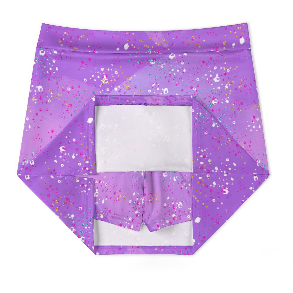 Purple A-Line Skirt with Pocket Light proof trouser skirt