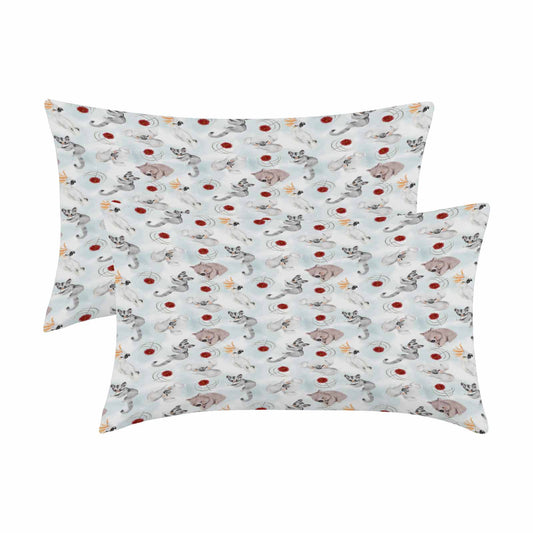 Australian Animals Koala, Sugar Glider, Wombat  Peach Skin Pillowcase 20"x12" (One Side Printing)(2 Pack)