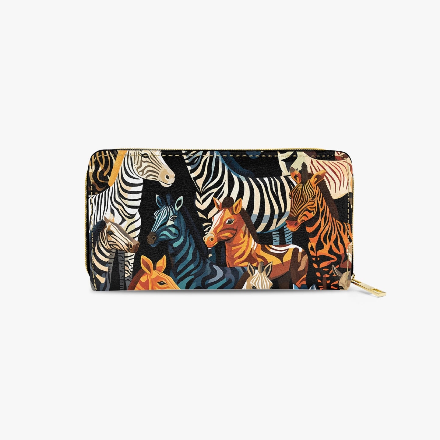 Long Type Zipper Purse - Zebra